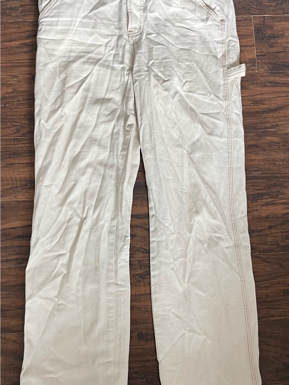 Women’s Light Beige carpenter jeans